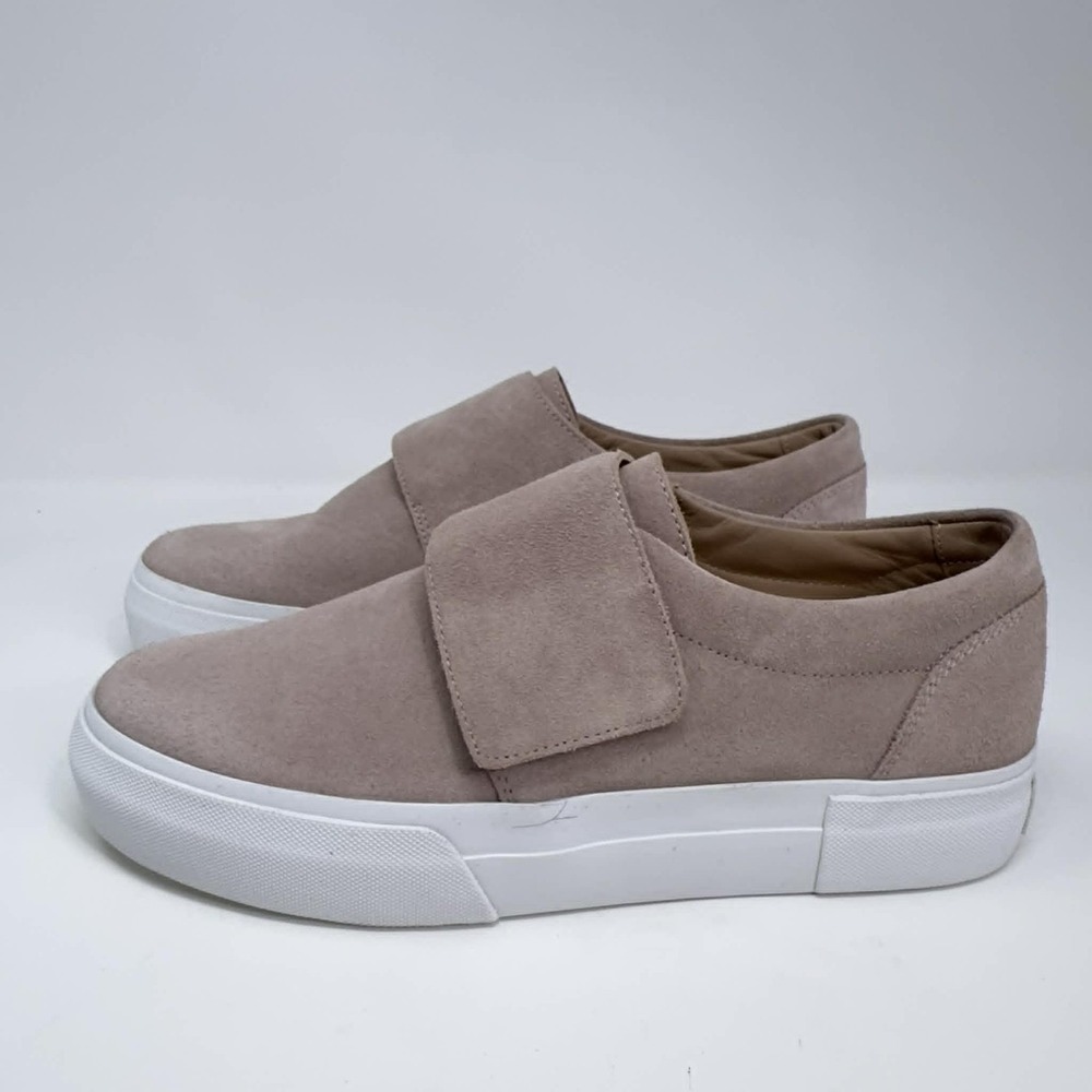 Vince Cage Slip On Platform Sneaker‎ Women's Size 9 Rose Suede Comfort Casual